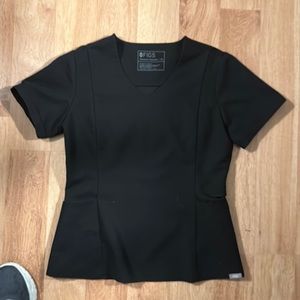 Figs scrub top size XS black